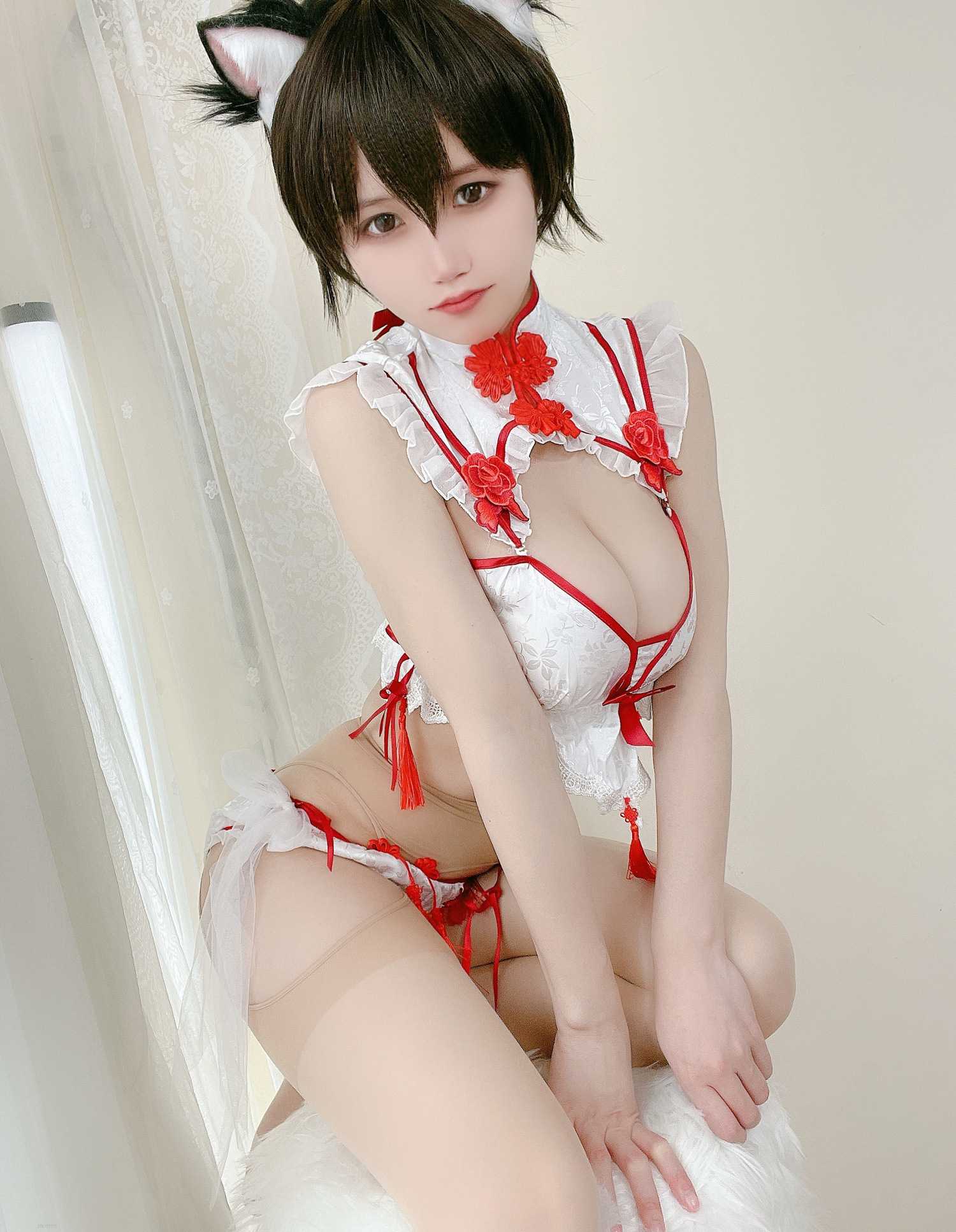 小仓千代w短发猫耳cosplay5