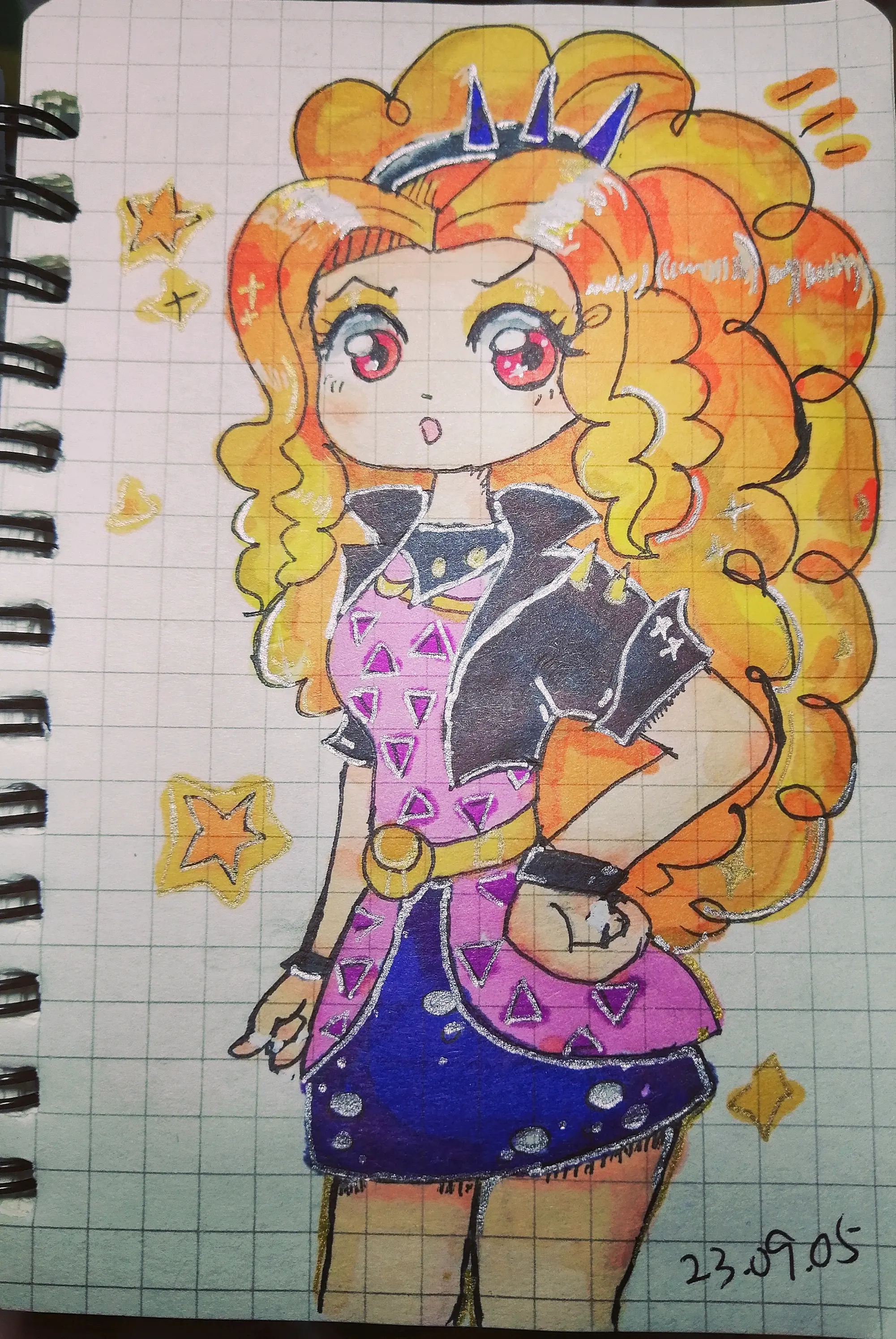 手绘一个海妖大姐头!