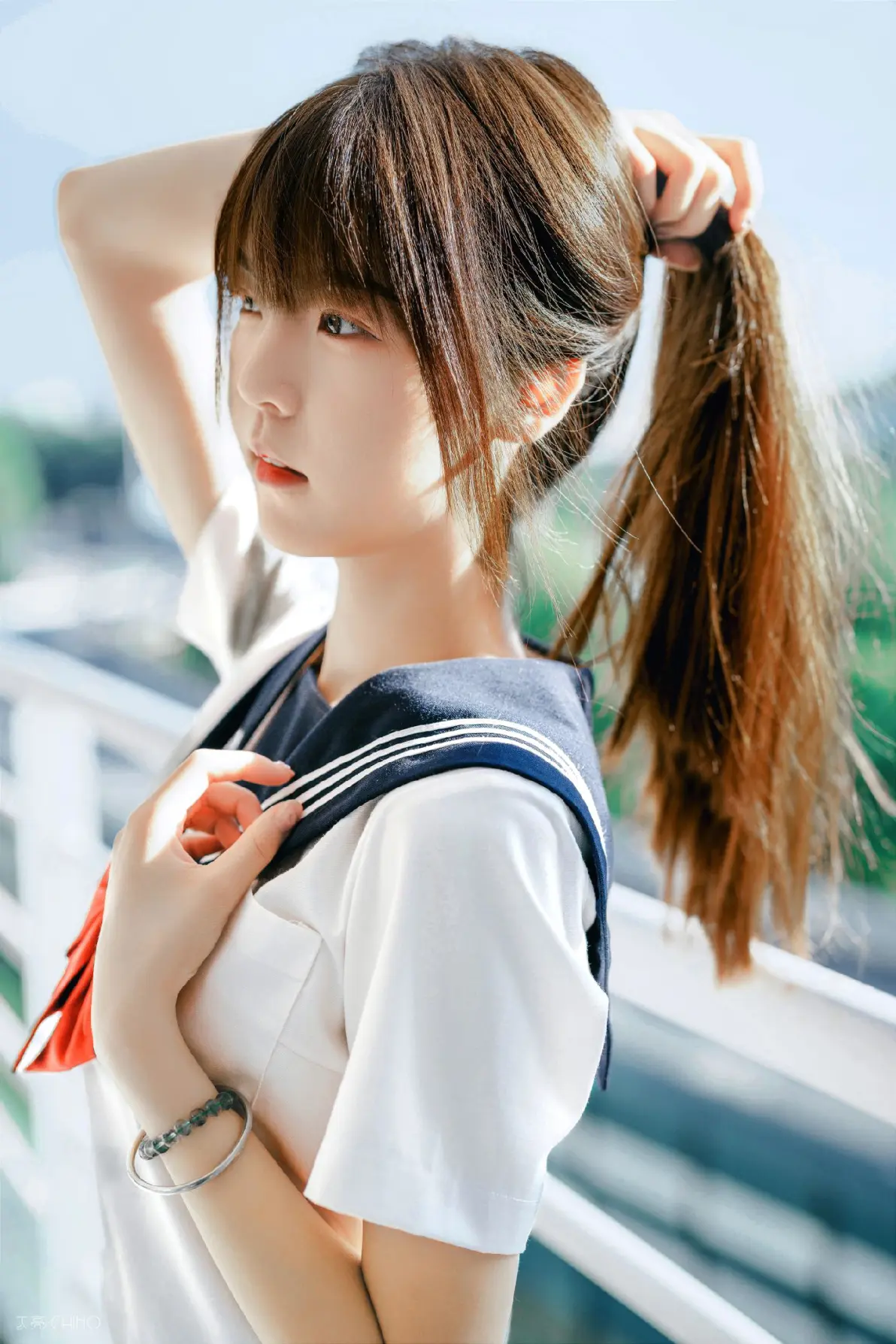 制服美少女写真jk长筒袜外拍人像百褶裙私房照白棉袜分享至投诉或建议