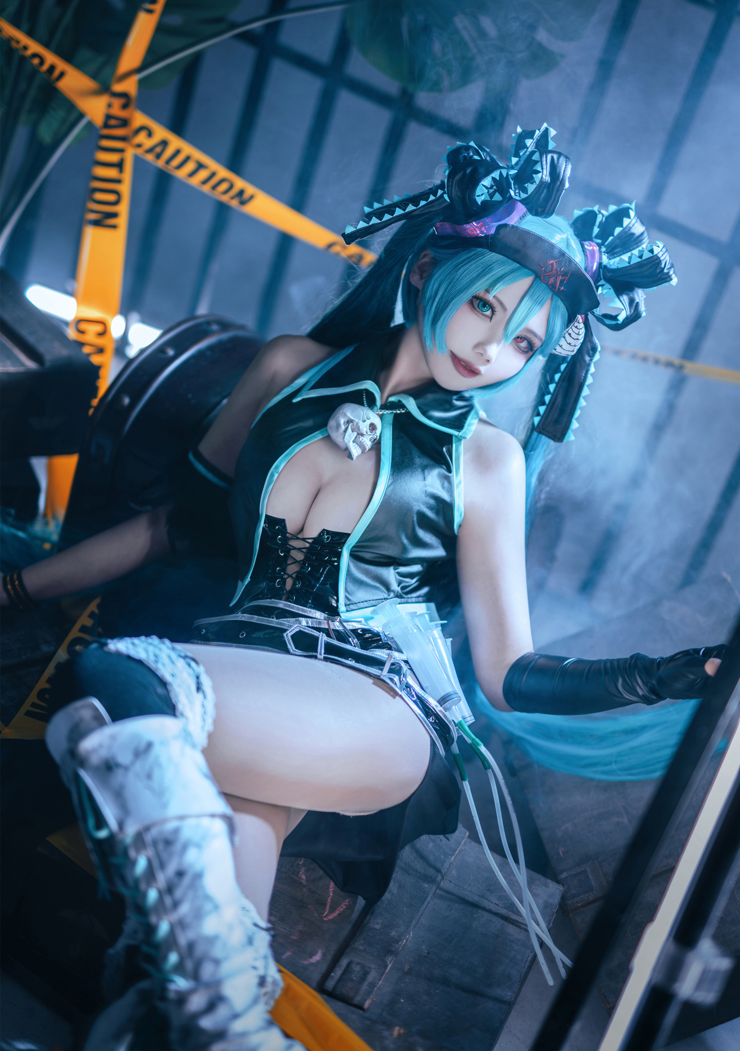 墨色的团子_墨舒初音未来骸音钙cosplay8