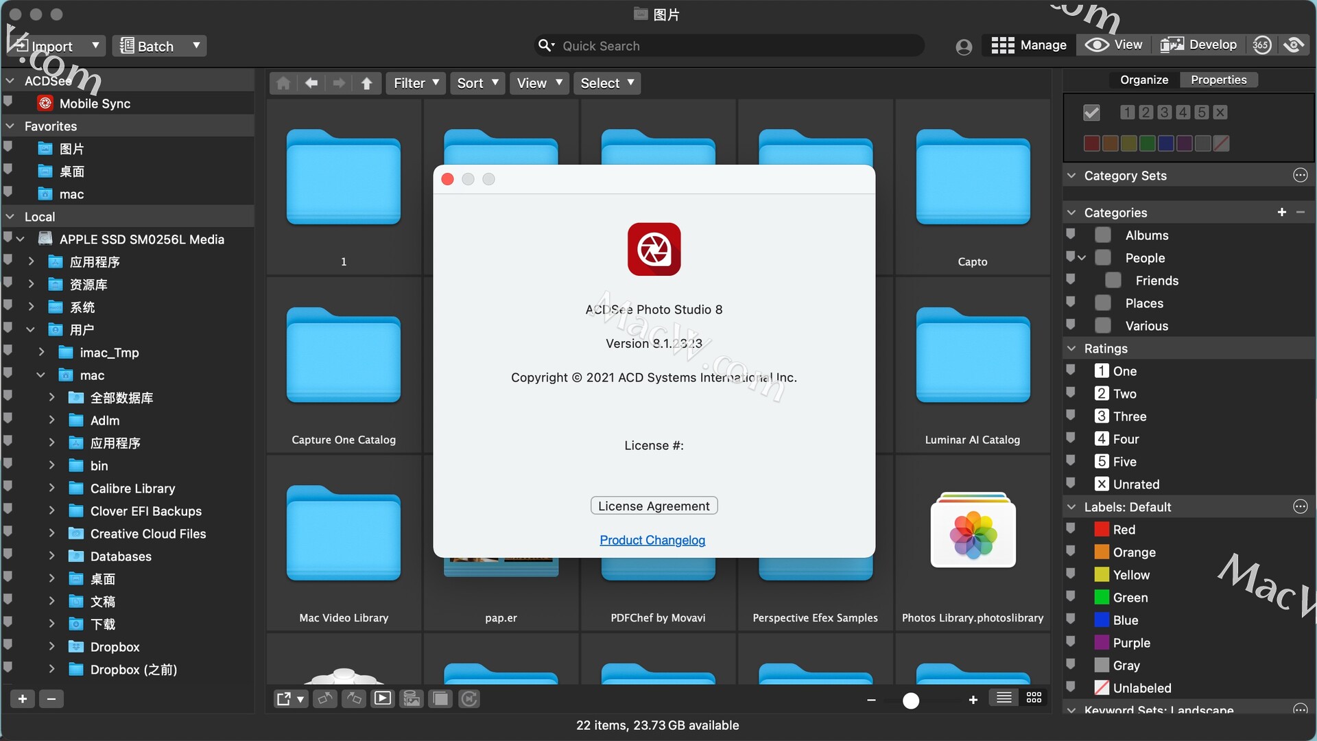 ACDSee Photo Studio 8 Mac(数字图象处理软件)v8.1.2323中文激活版 哔哩哔哩