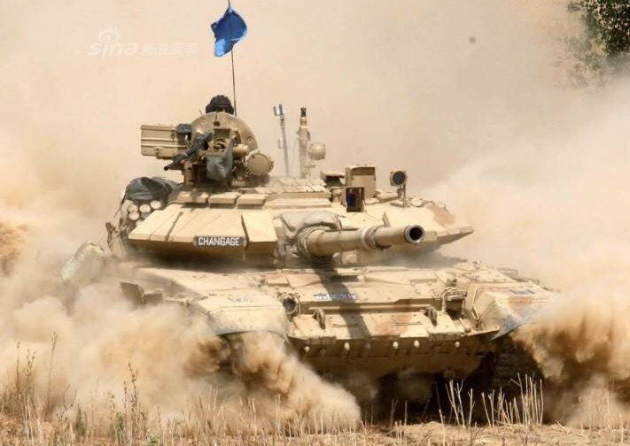 图为印度陆军t90主战坦克