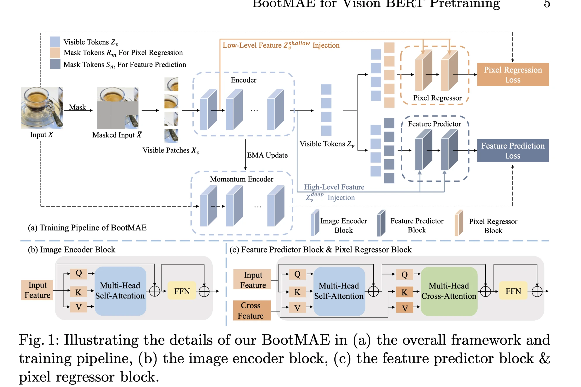 Bootstrapped Masked Autoencoders for Vision BERT Pretraining 哔哩哔哩