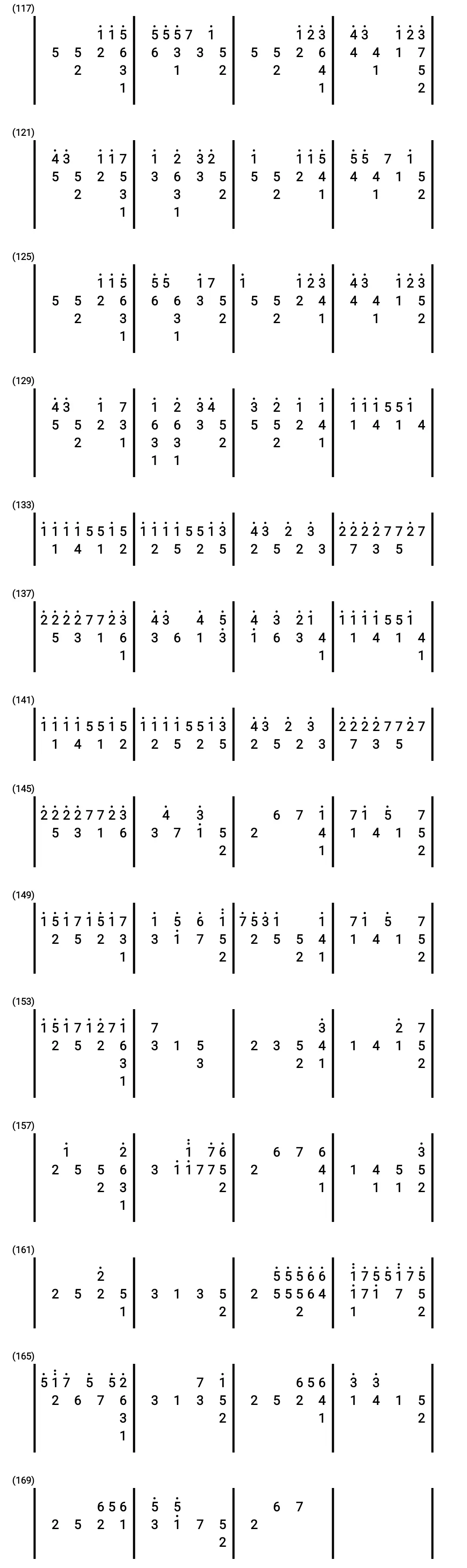 光遇琴谱《心似烟火》/絆