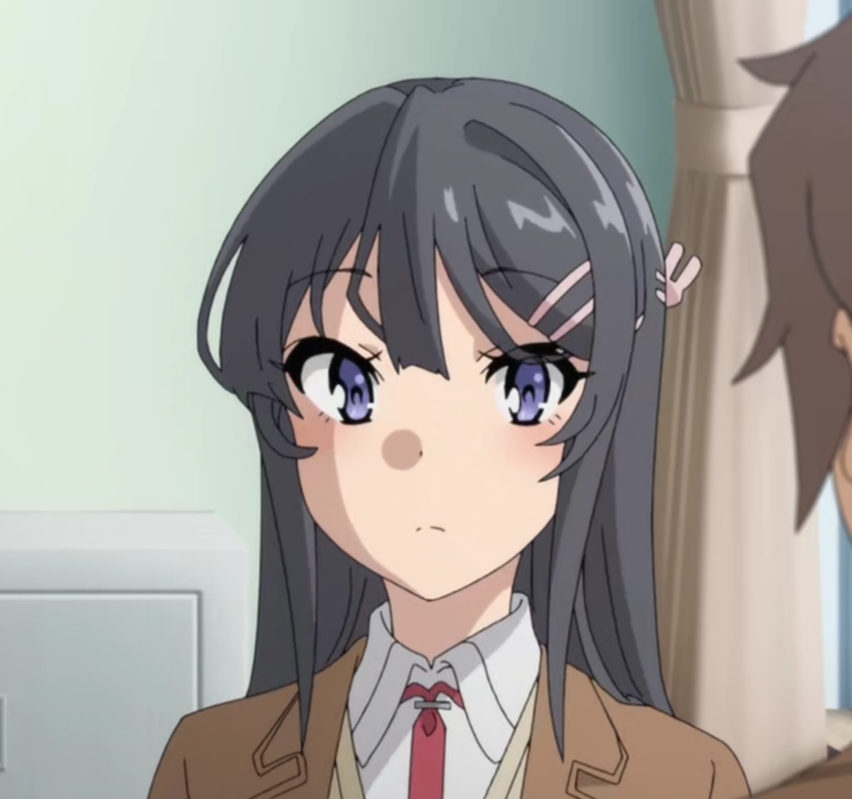 【猪头少年不会梦到兔女郎学姐/自截头像】樱岛麻衣/头像/动漫/情侣