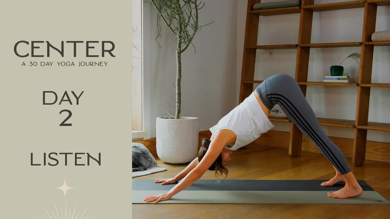 【Yoga With Adriene】Adriene月度瑜伽计划-2023年01月30天全训练，主题CENTER！ - 哔哩哔哩