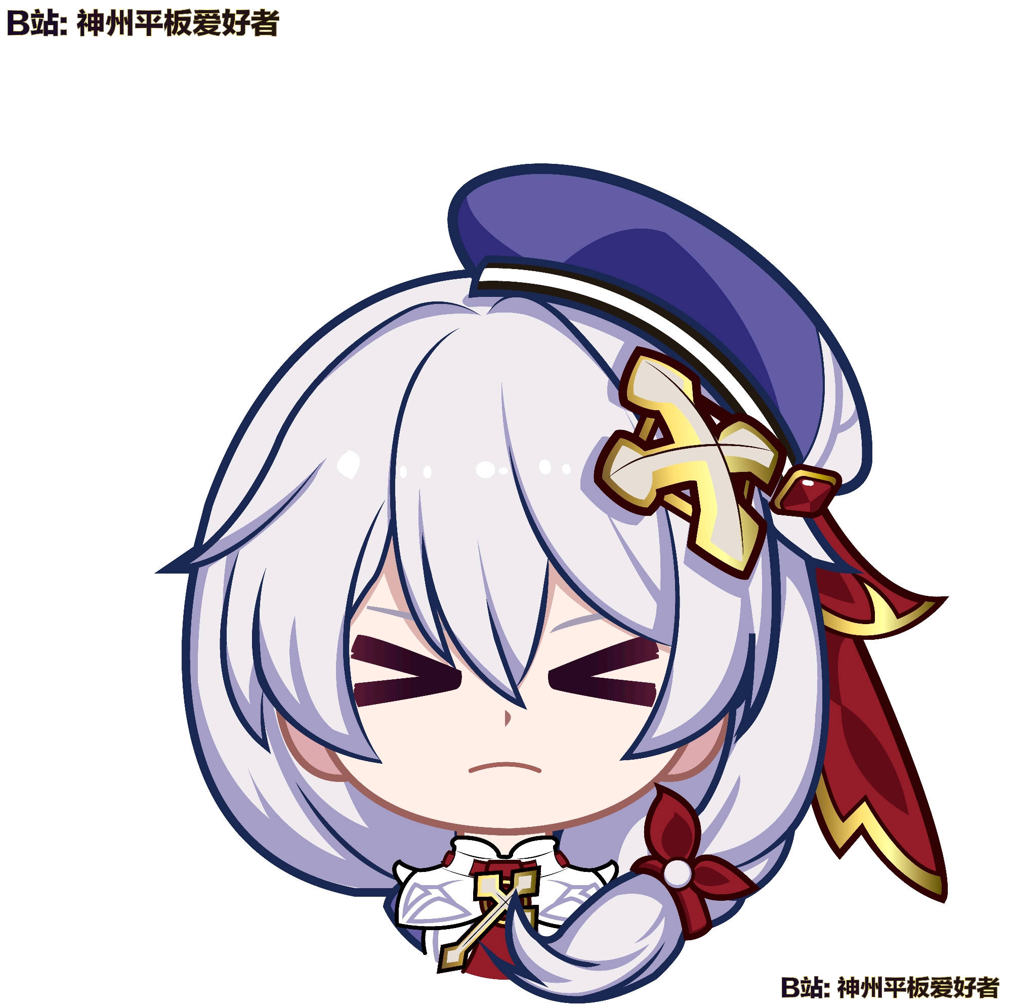 鱼翅近期旧图新画的q版头像汇总【崩坏3】