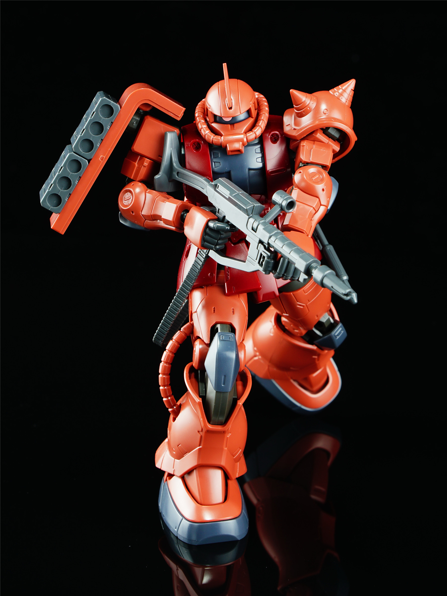 【高达模型吧评测】夏亚专用扎古II 赤色彗星Ver.