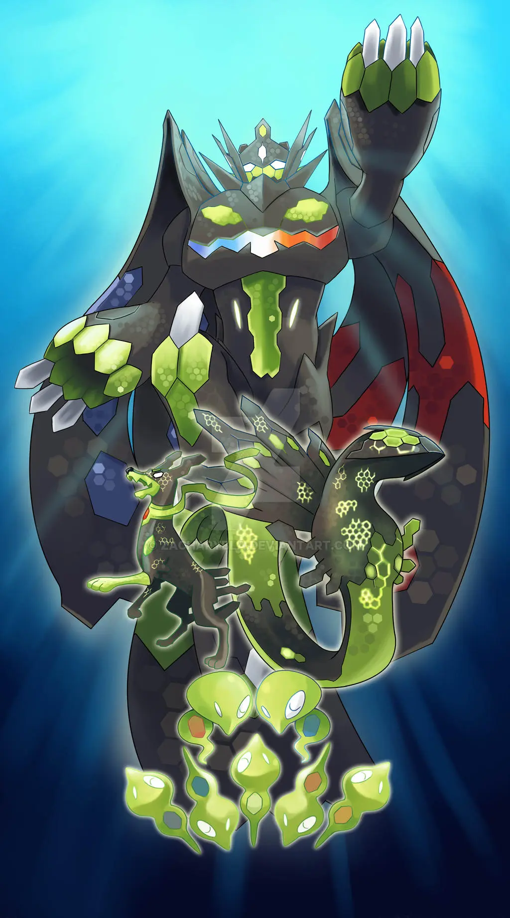 【宠物小精灵】高达一样の宝可梦 基格尔德 实在是太帅了!(zygarde)