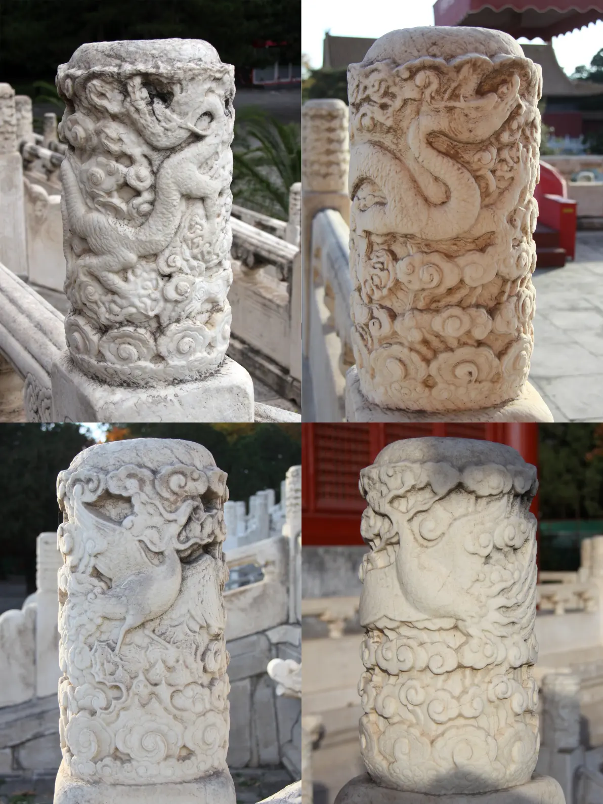 明初柱头看上去方中有圆,静中带动,造型公式化但是又能看出活力,就