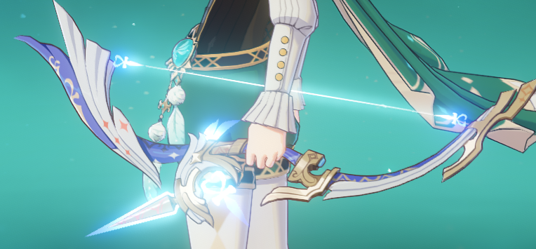 原神宣传图上的旅行者拿的什么武器2星也太惨了