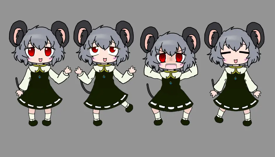 谁不喜欢可爱的屑老鼠呢 大嘘 自制nyn姐贵正面素材 哔哩哔哩