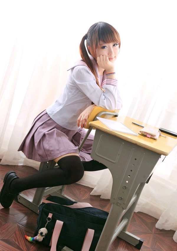 【写真】日系jk制服黑丝过膝软妹写真