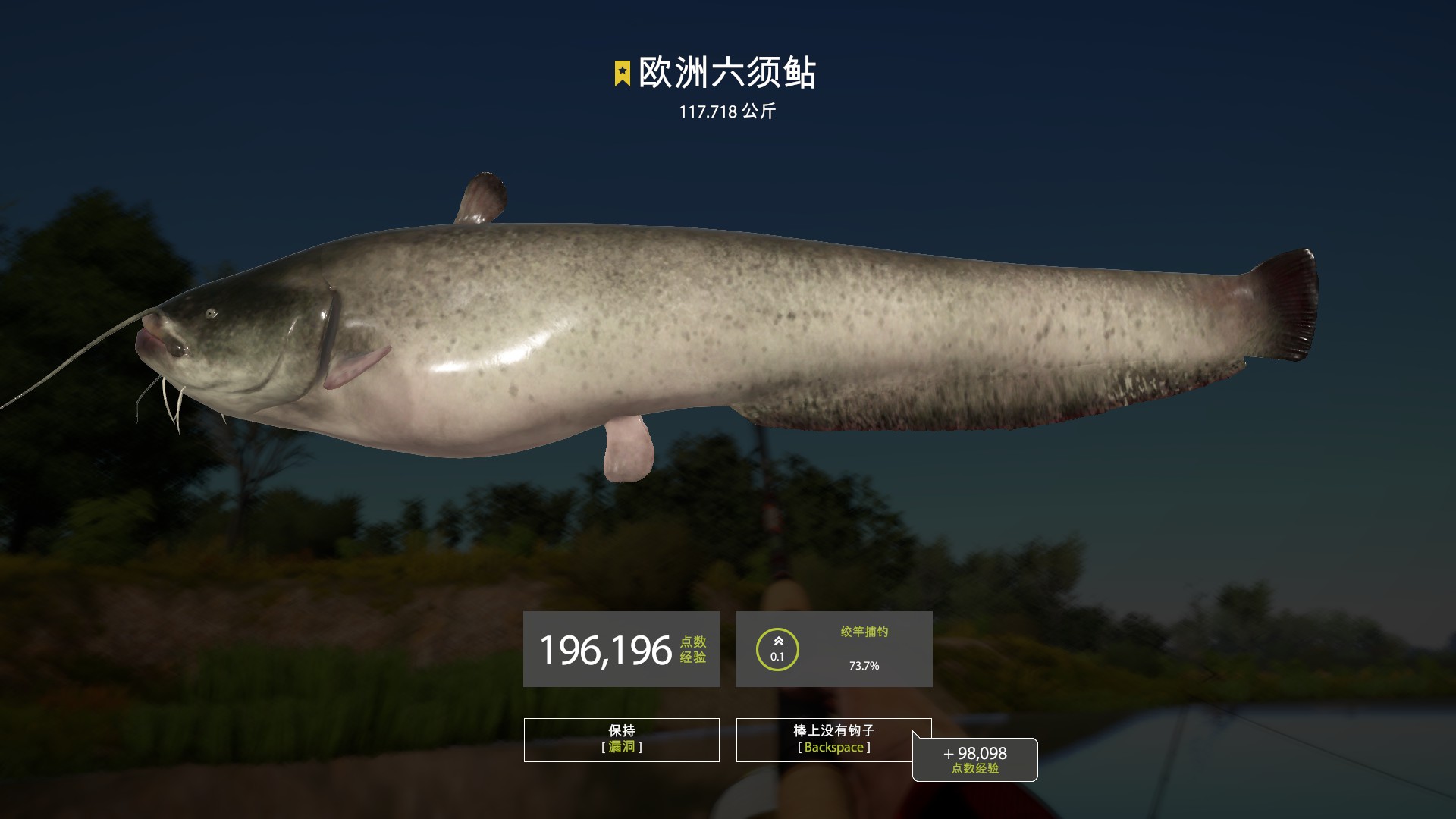 28图星级欧洲六须鲶钓点russianfishing4俄罗斯钓鱼4