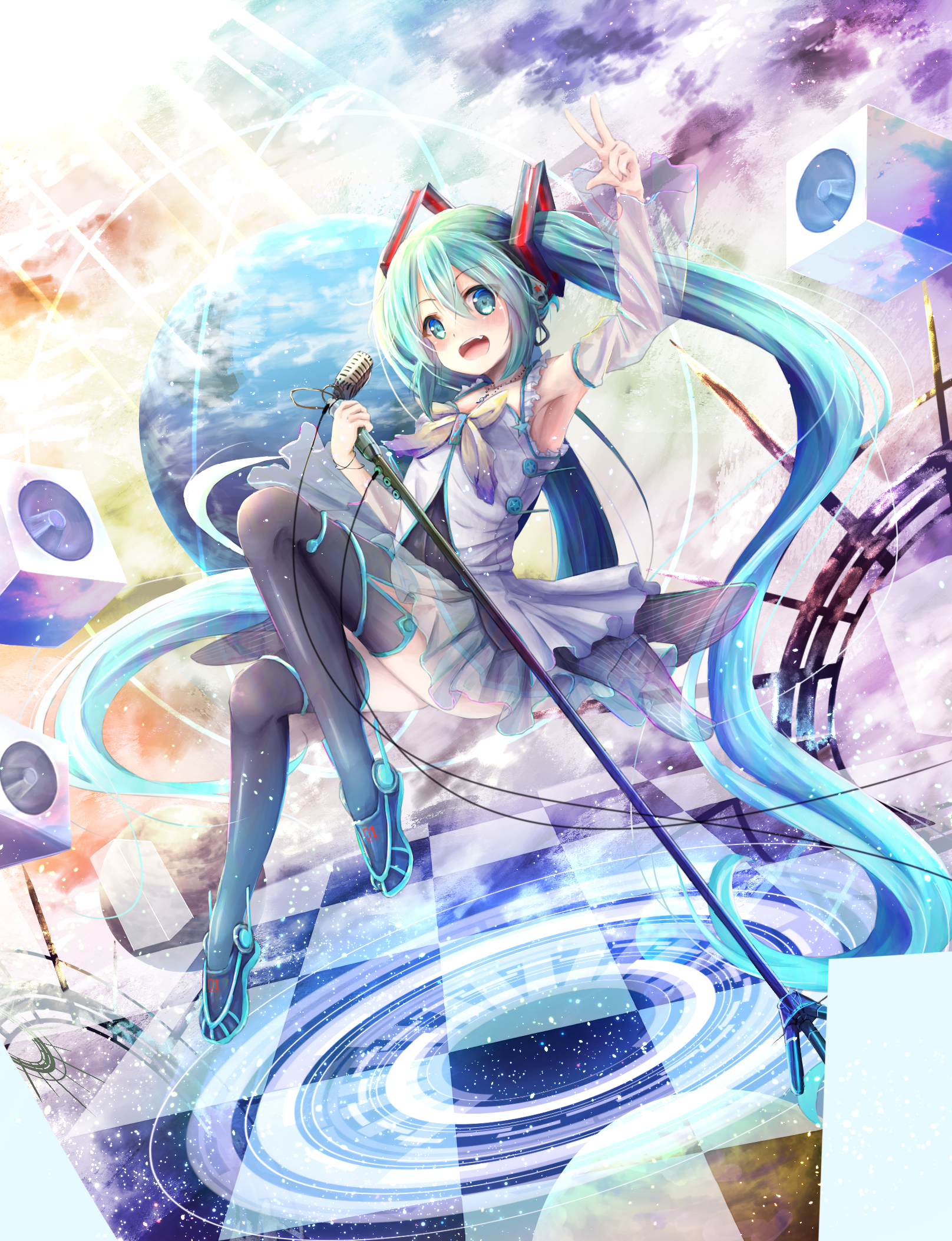 动画 动漫杂谈 【初音未来美图合集】第三十五期miku是天使!