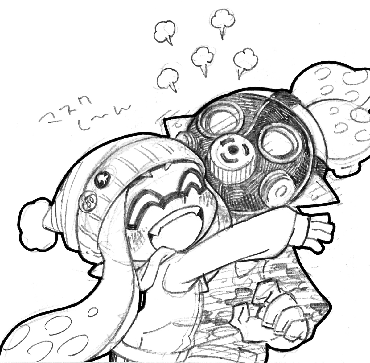 由于我发烧了,所以我又来放splatoon的图了.