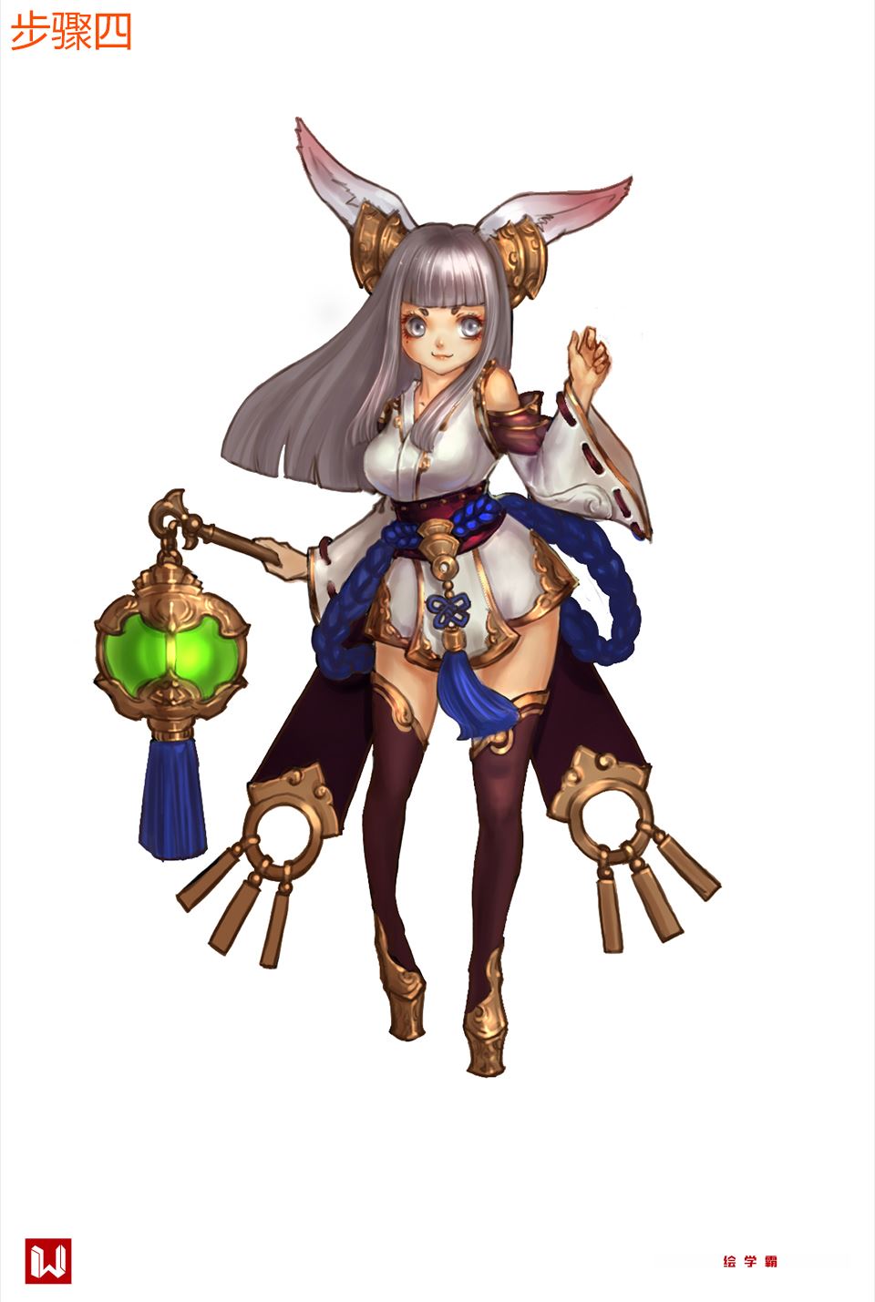 人物设计系列丨兔娘丨教你画人物丨ps教程