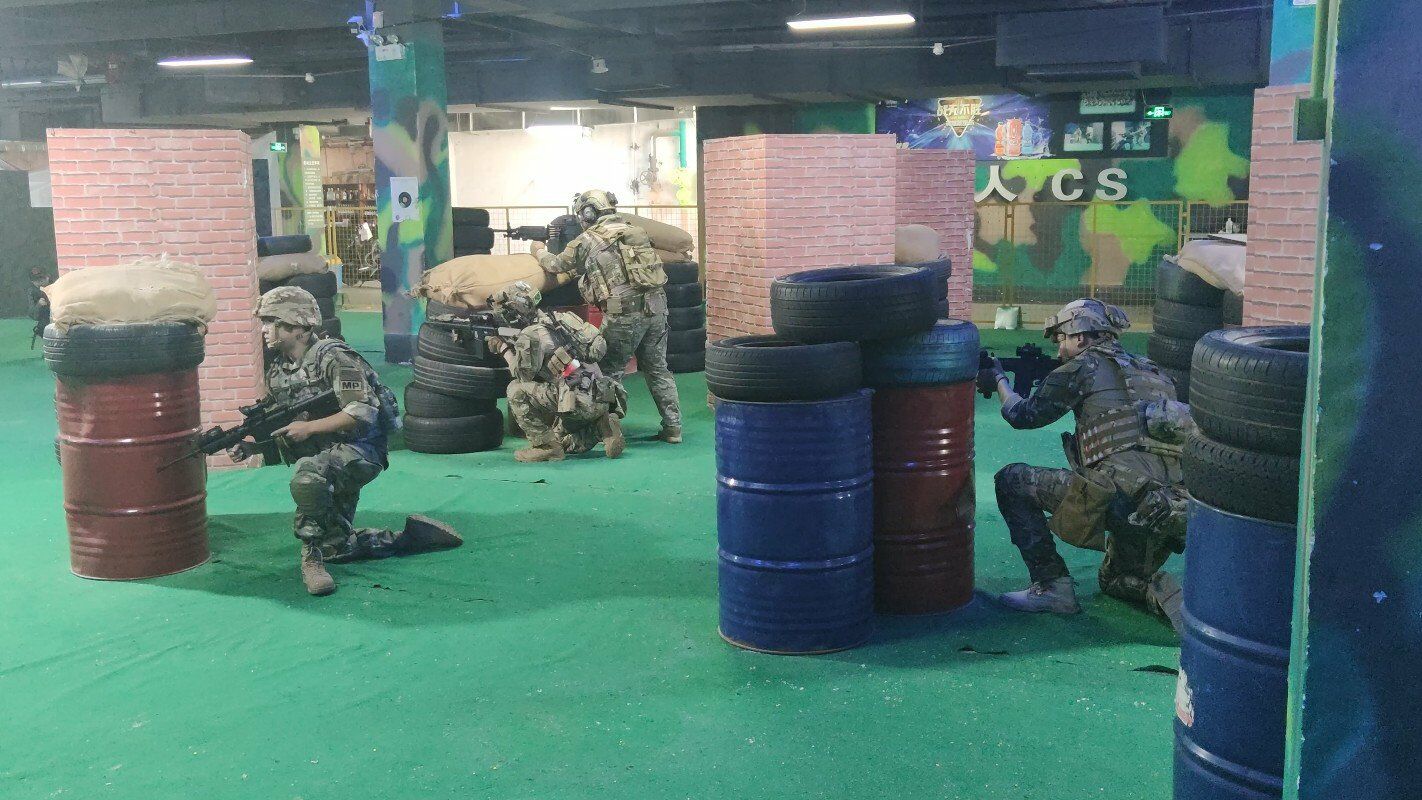 临沂市某水弹战队"下场"活动