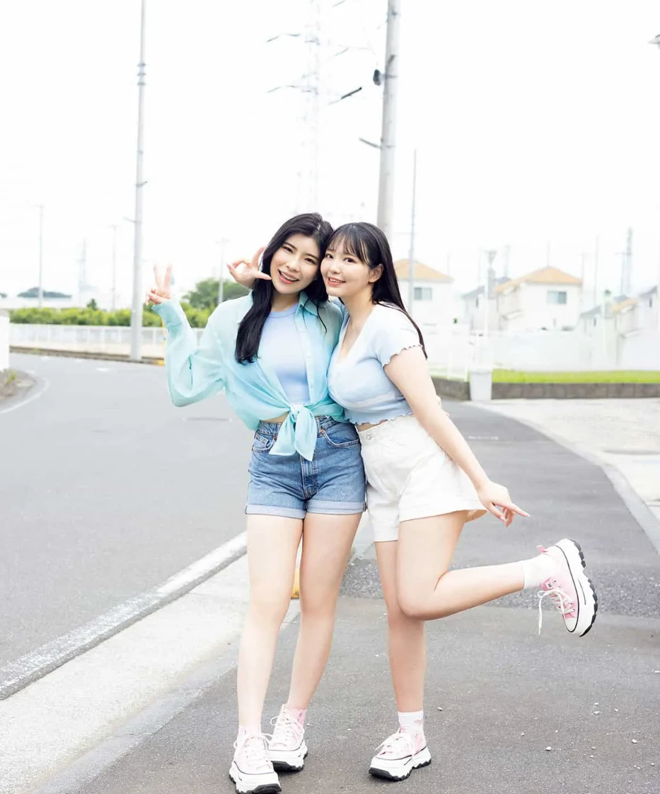 神木丽＆恋渕桃奈 “胸围合计205厘米”两位好友的「触摸之旅」 [夜バナ] - 哔哩哔哩