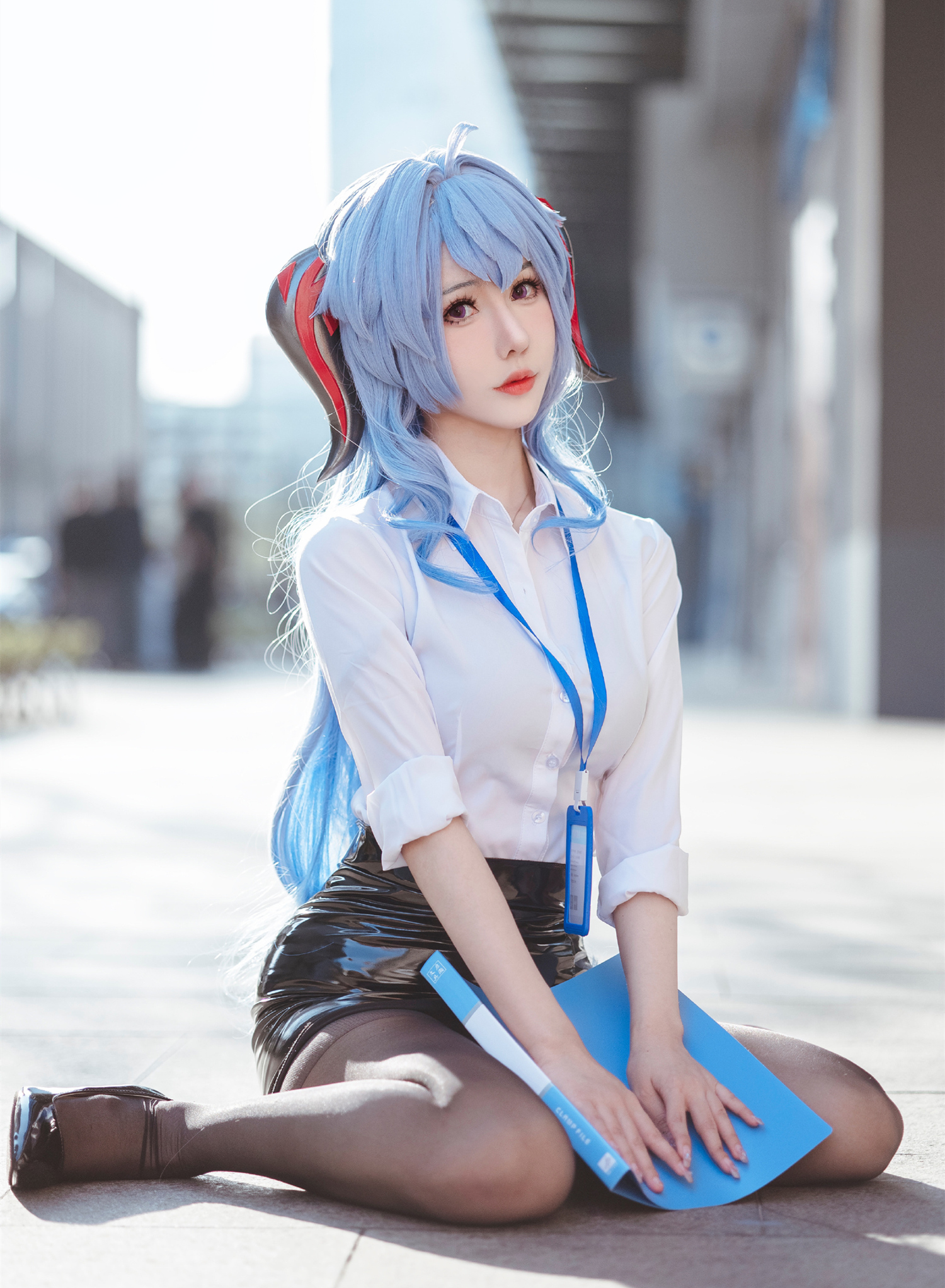 仙女月原神甘雨秘书cosplay6