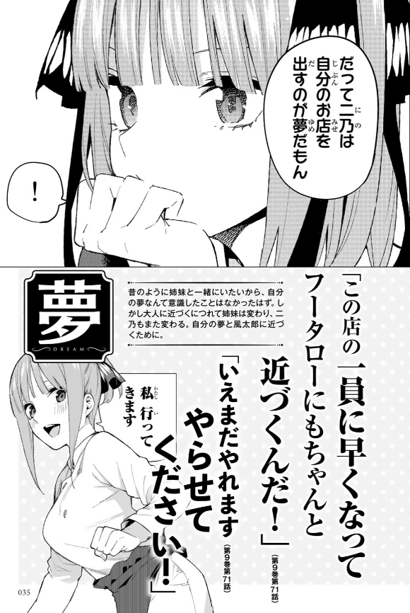 五等分的花嫁 角色书 二乃