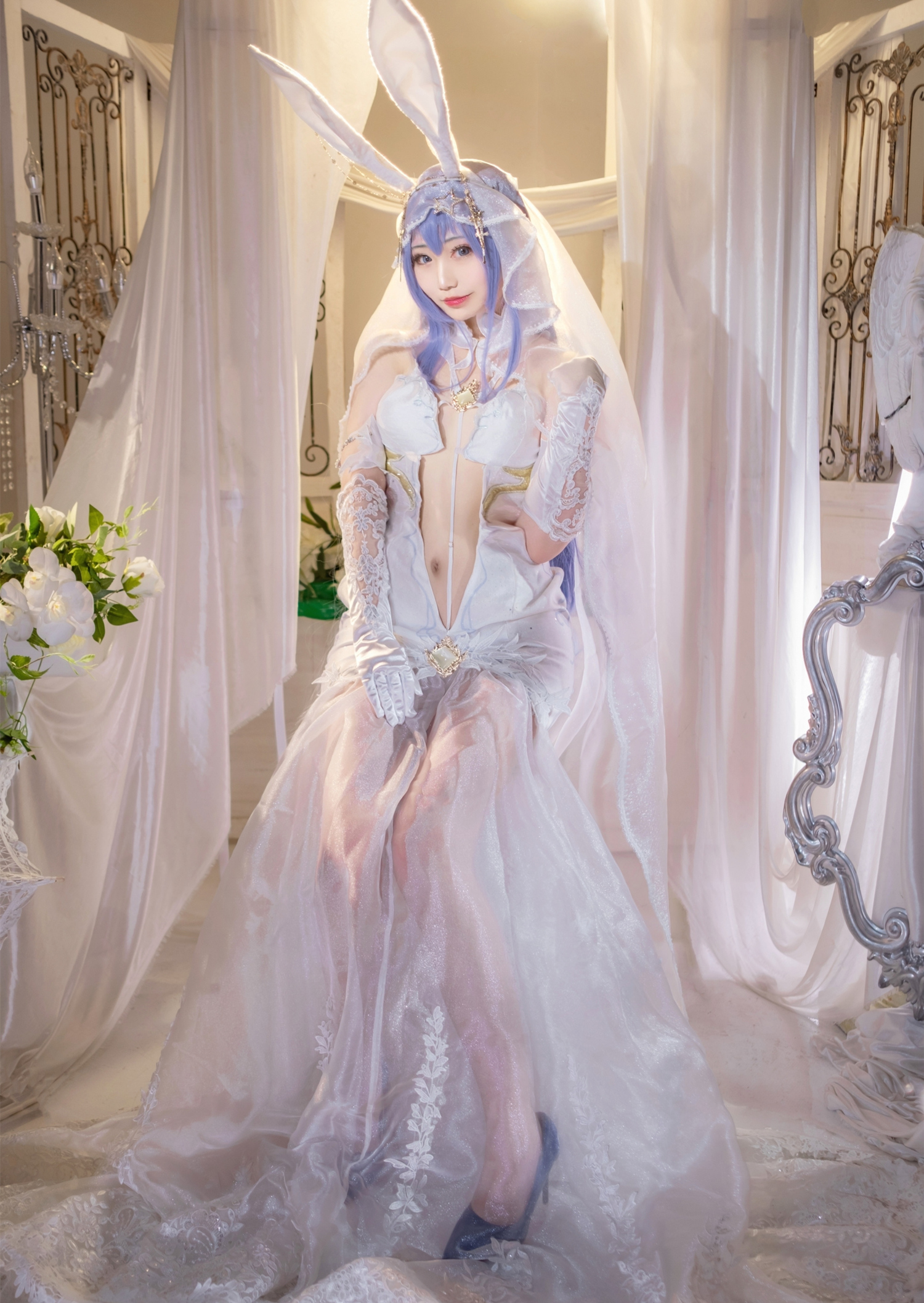 米九Dakyo碧蓝航线花园新泽西婚纱Cosplay5