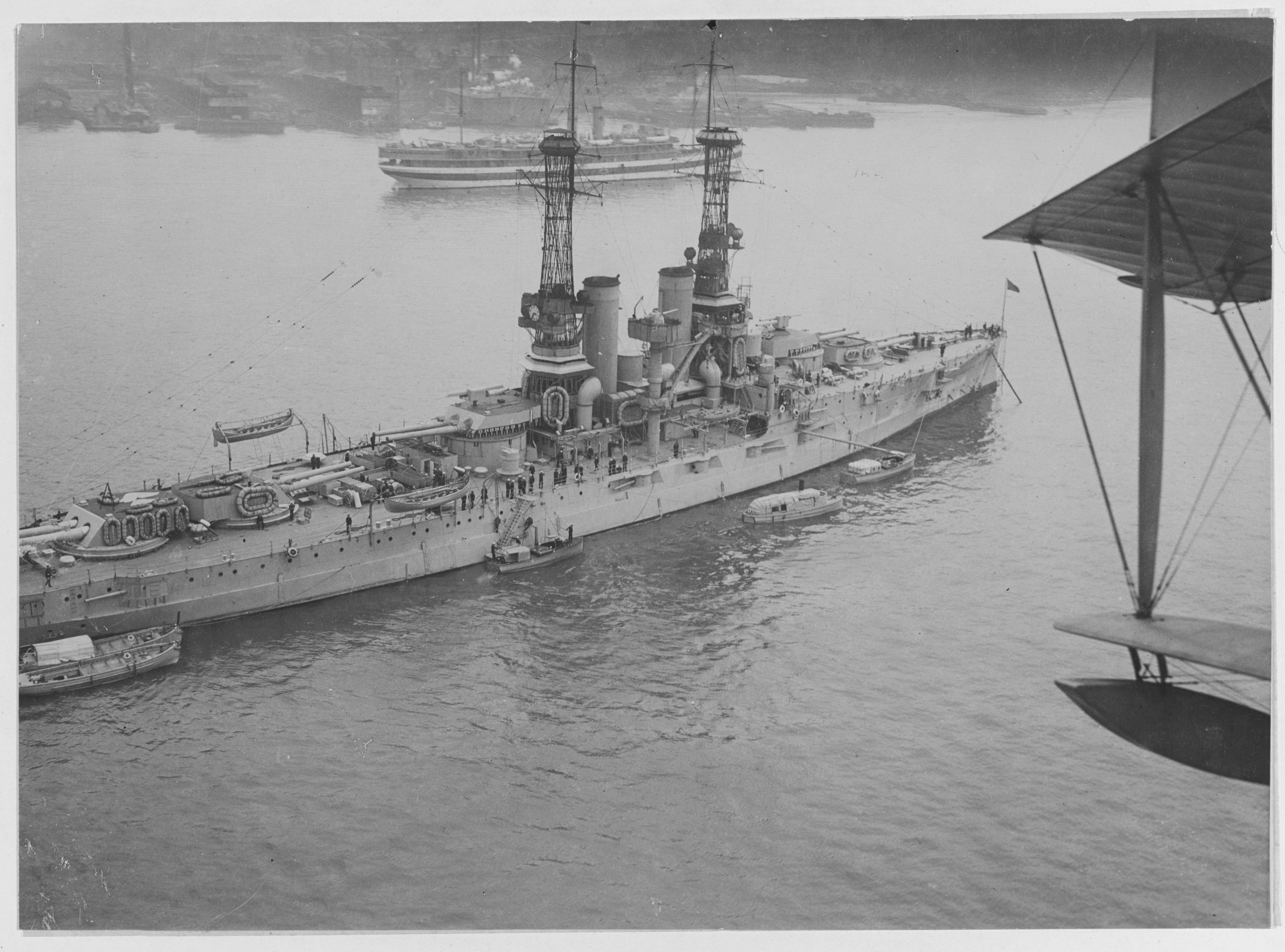 生活 日常 各种舰船相关的杂图第四十二期1919年佛罗里达号战列舰航拍