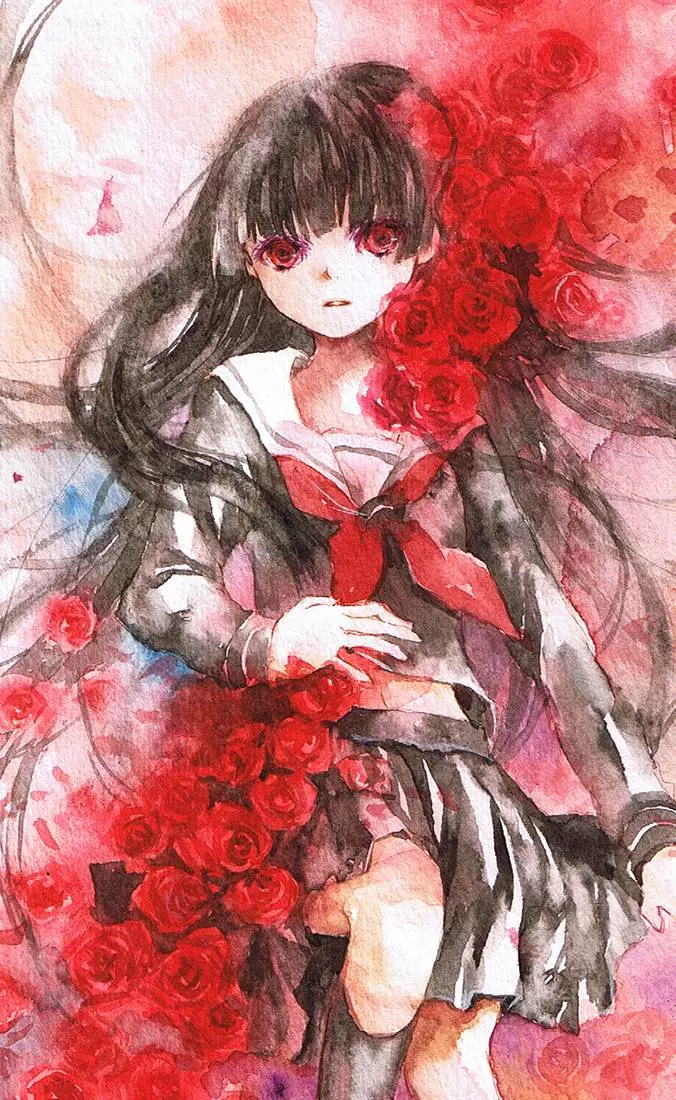 动漫人物手机壁纸《地狱少女》