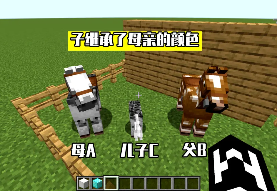 Minecraft 马的遗传基因学 如何繁殖出一匹 日行千里 的飞马 哔哩哔哩