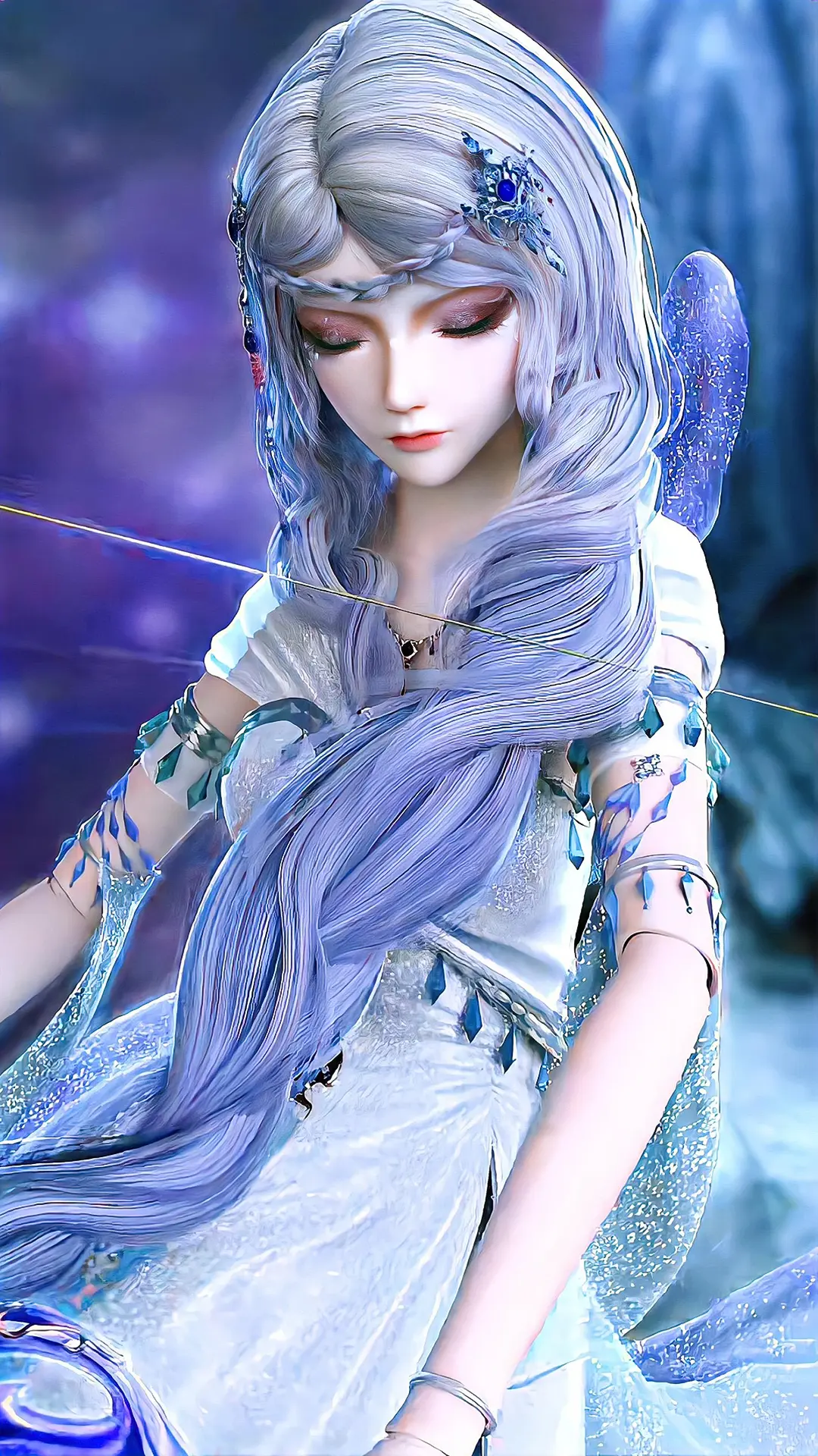 《精灵梦叶罗丽》银尘4k手机壁纸:面若观音,心如蛇蝎