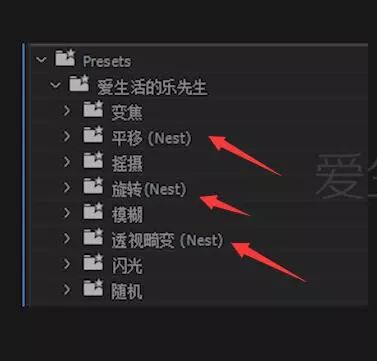 pr无缝转场预设 快速生成转场特效