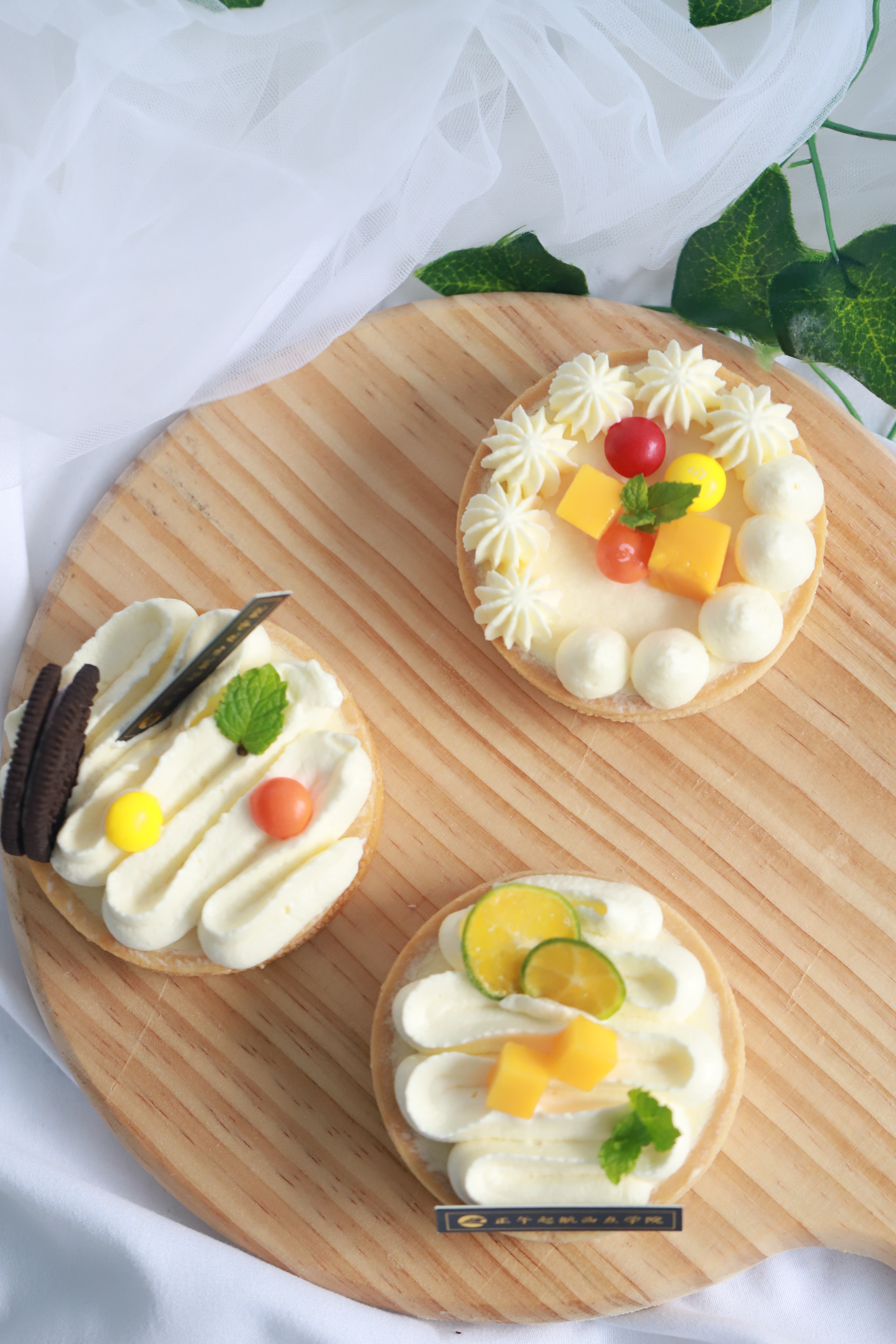 甜点装饰主要有点,线,面,体这几种表现手法