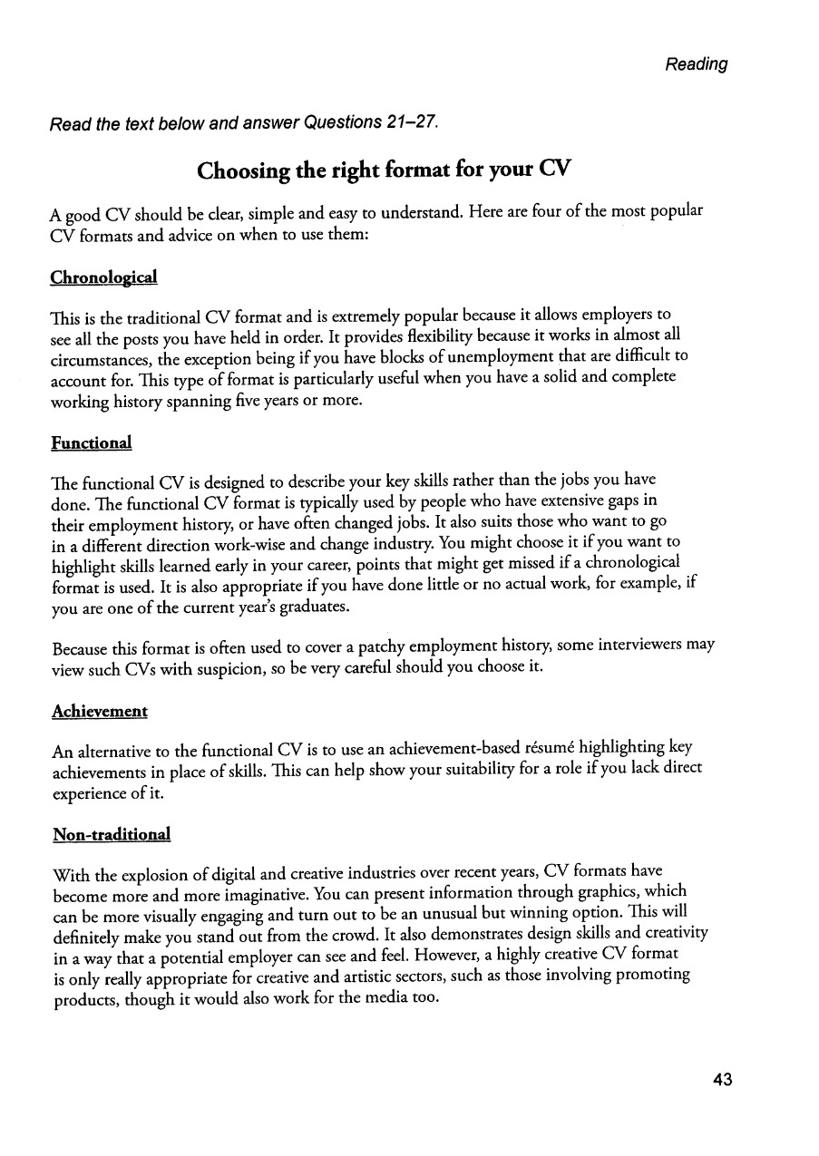 8 READING General Training Test 1 for General Training student 哔哩哔哩