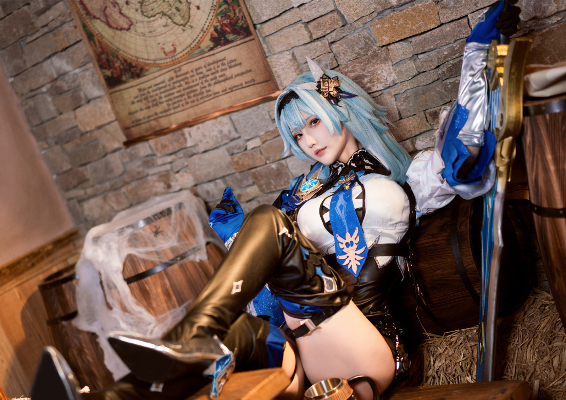 花兮_honoka原神浪花骑士优菈CosPlay7