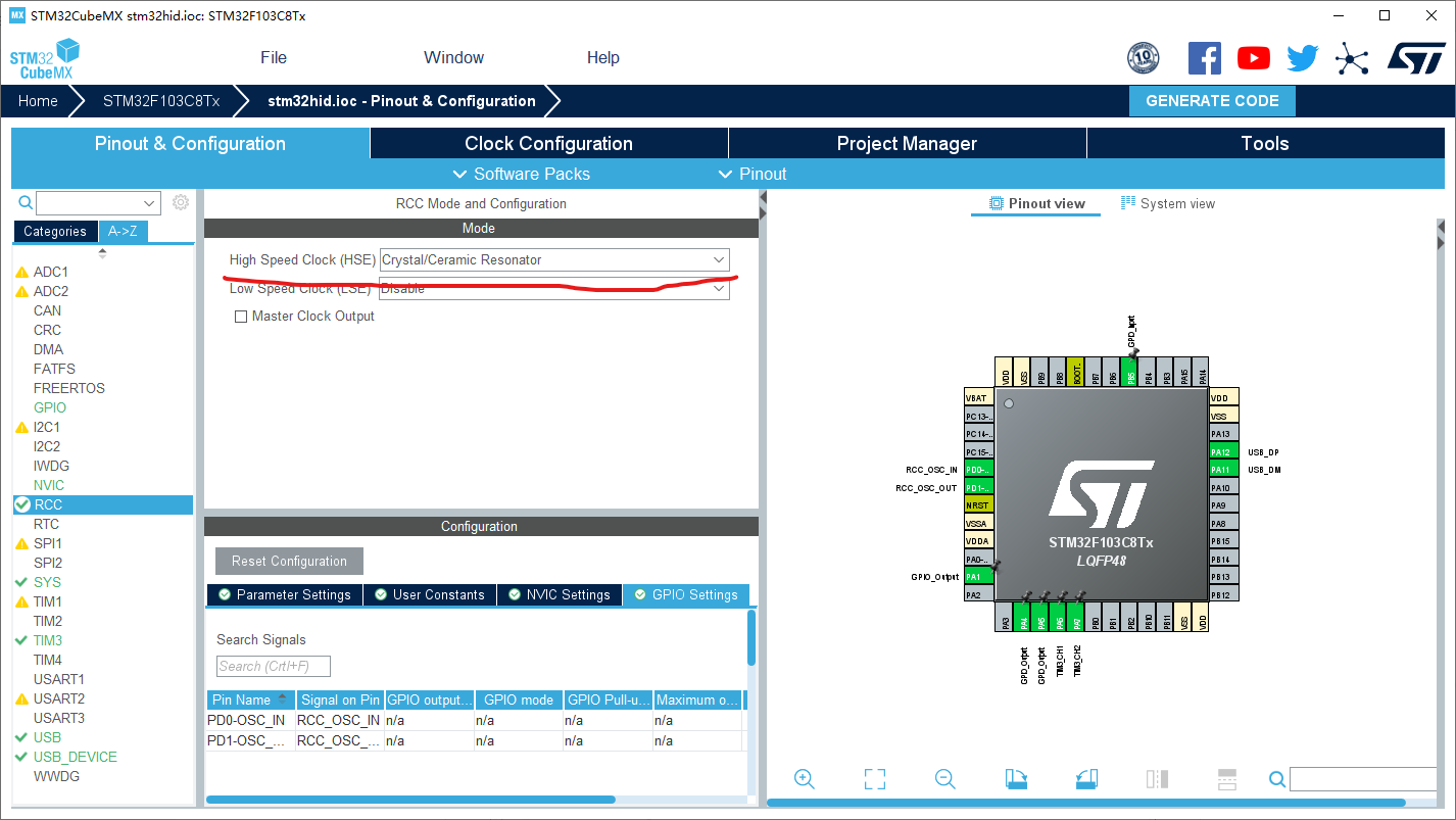 Stm32 Tim3 Cubemx