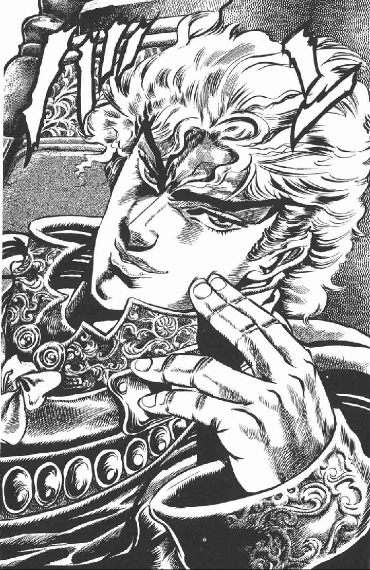 JOJO漫画四五卷插图之大乔(kiss照)齐贝林之死