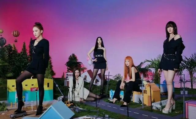 Red Velvet更新回归预告照 朋克曲风 又一种风格的呈现五人五代表色 哔哩哔哩