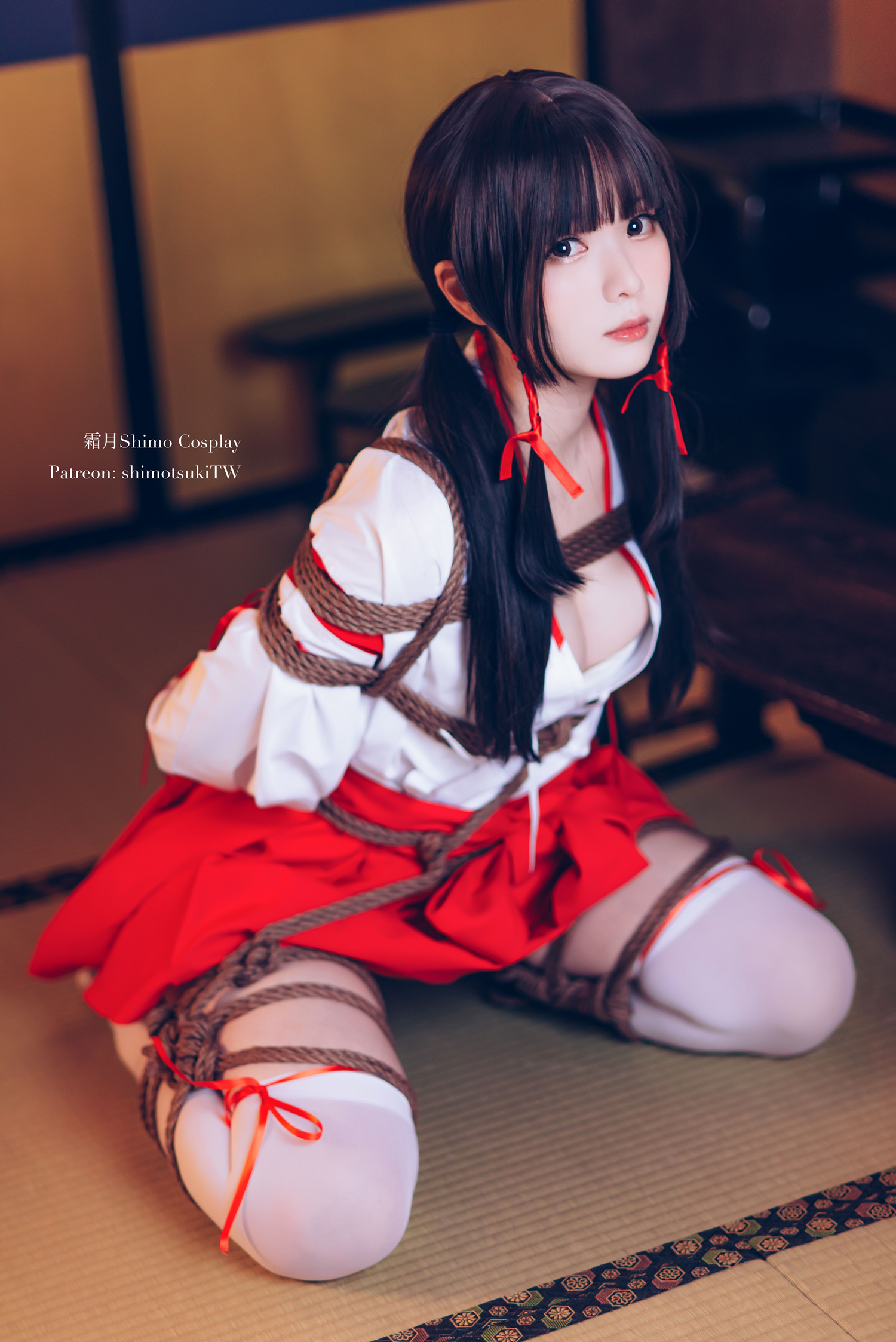 霜月shimo巫女捆绑cosplay5