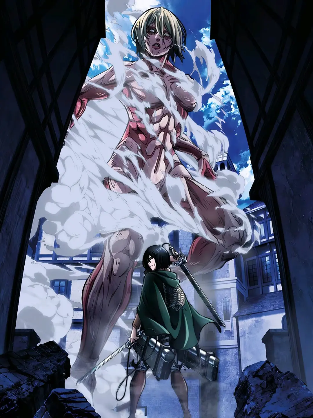 《进击的巨人全系列》官方宣传海报,视觉图