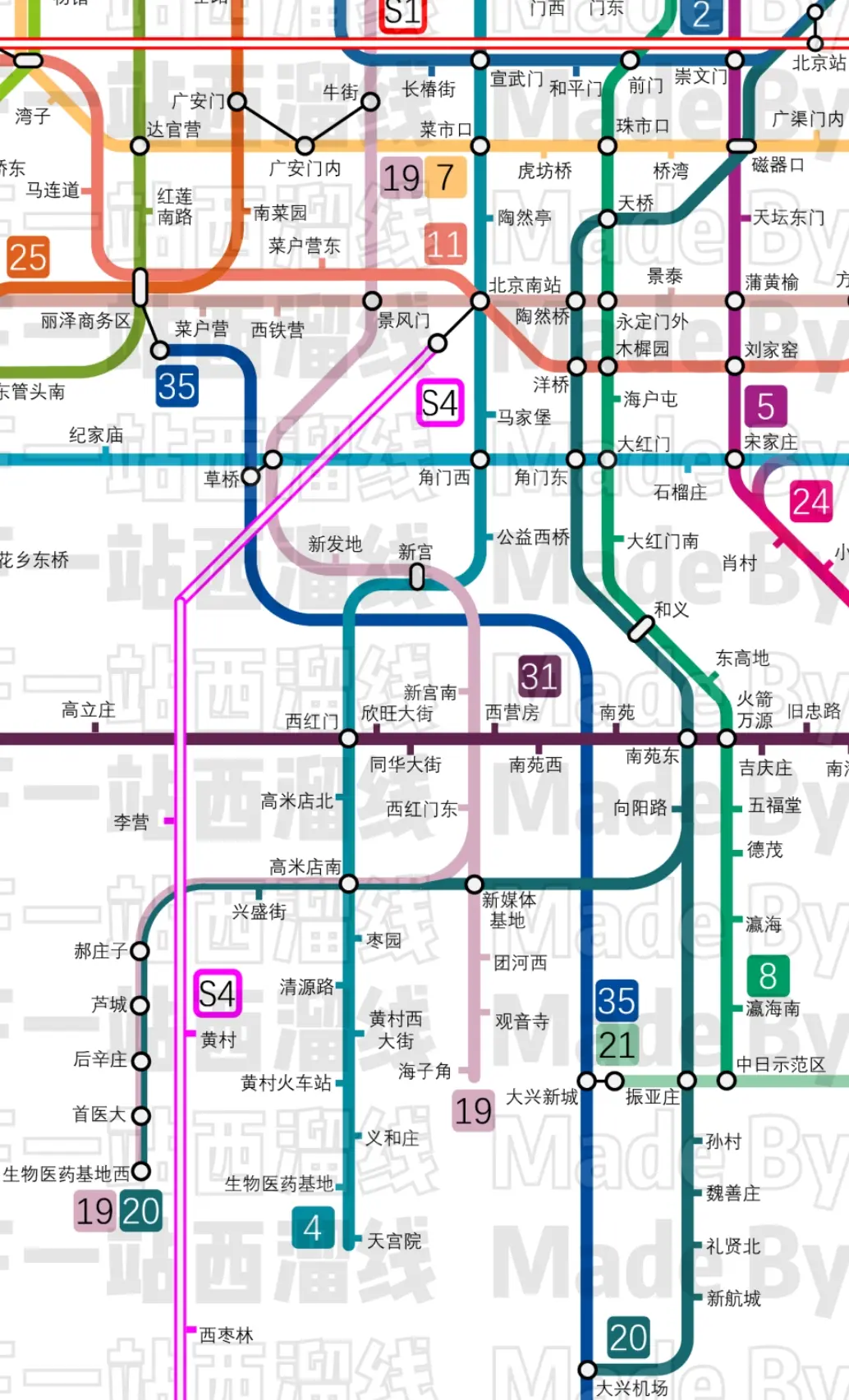 北京地铁远景规划2035图片