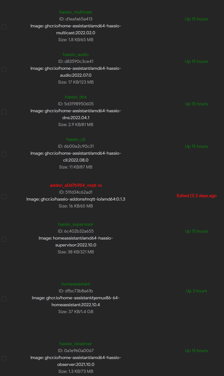 X86 64 docker hassio supervisor 