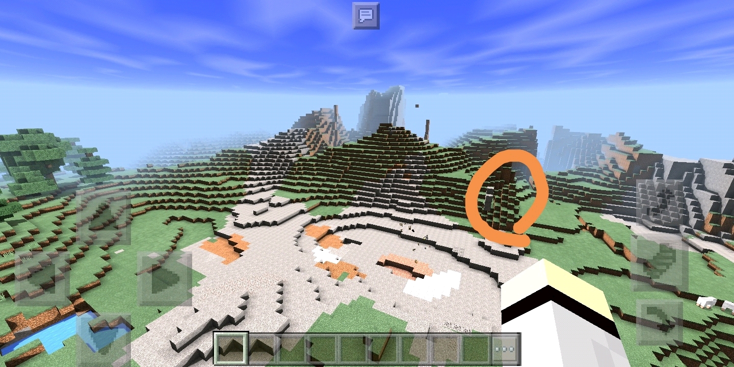 我的世界pe016之自然形成的十字架附带教程