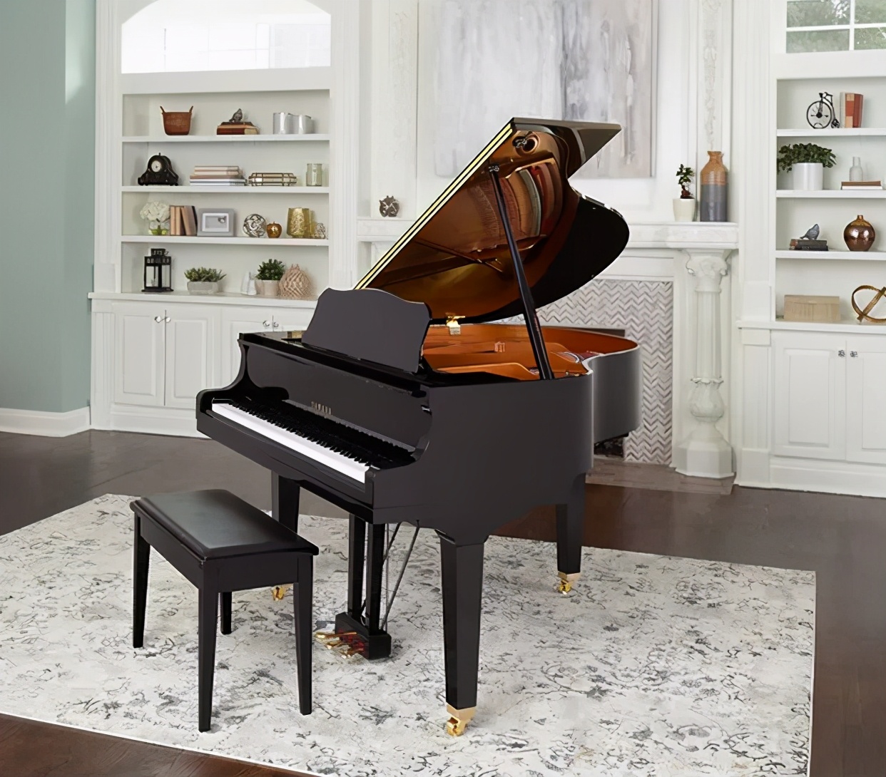 雅马哈钢琴|gb1k小型三角钢琴——轻巧小型,宽广音域