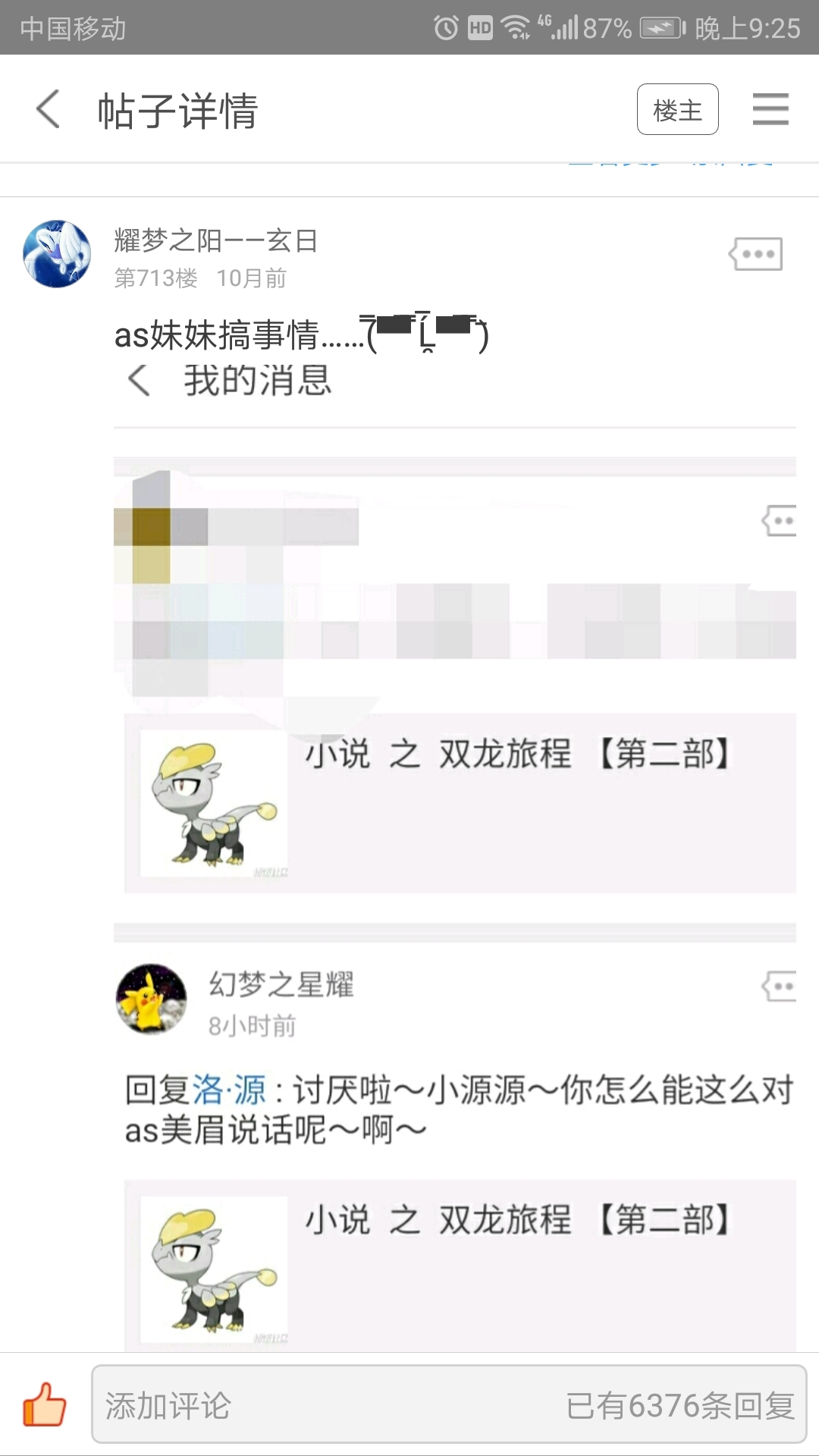 关于口袋妖怪同人小说《双龙旅途》的作者星耀