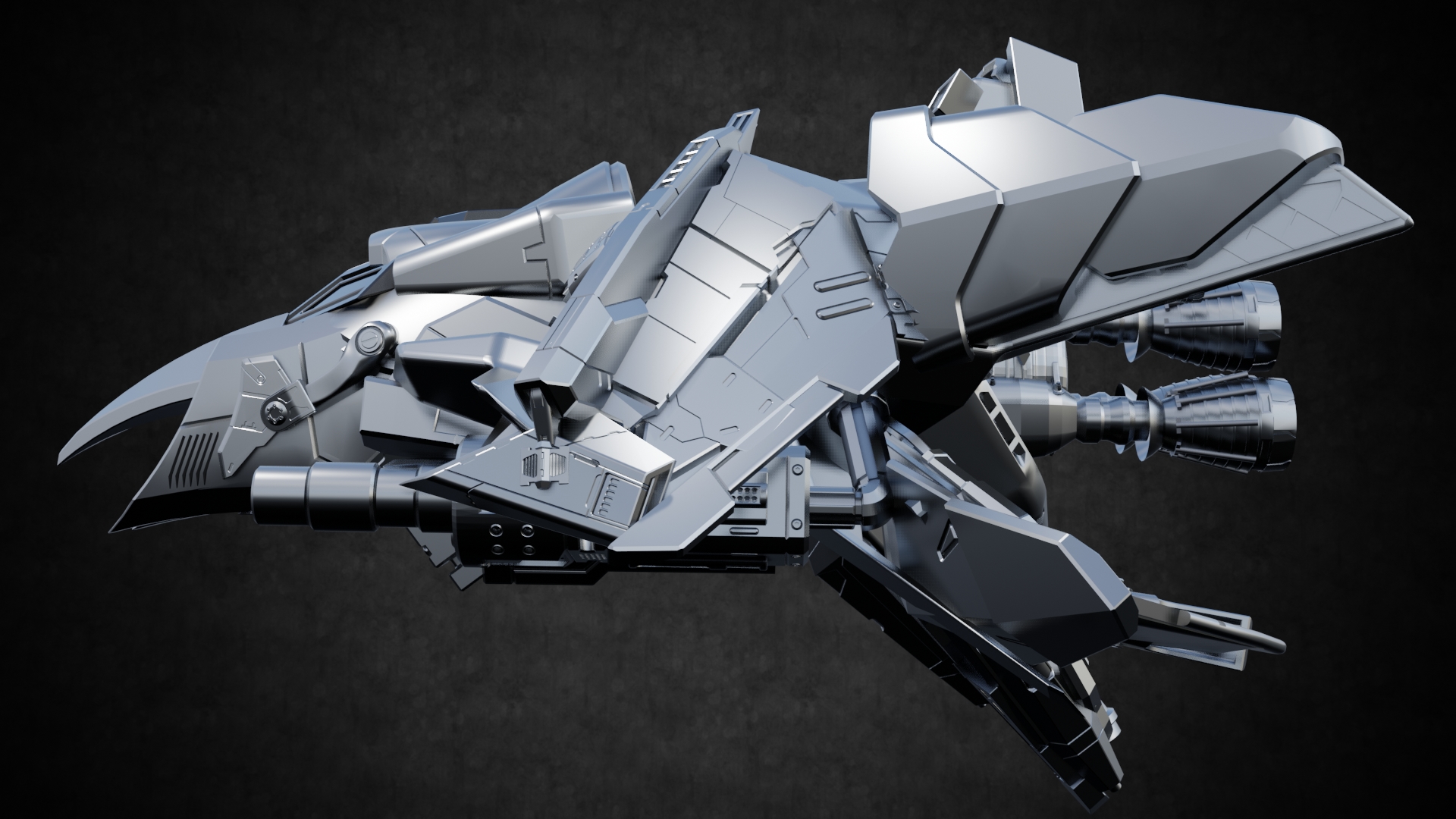 个人原创概念飞行器及概念场景设计