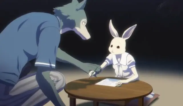 肉食动物最 善良 的存在 Beastars暴风雨中前行的豪彬和雷格西 哔哩哔哩