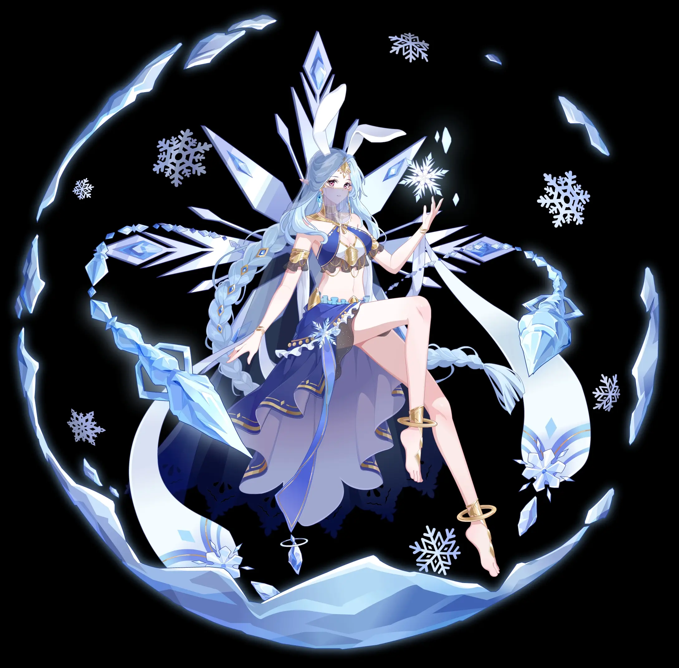 寒露凝霜·冰雪女皇破碎边缘-冰雪女皇破晓圣光·白羽公主甘泉与青鸟