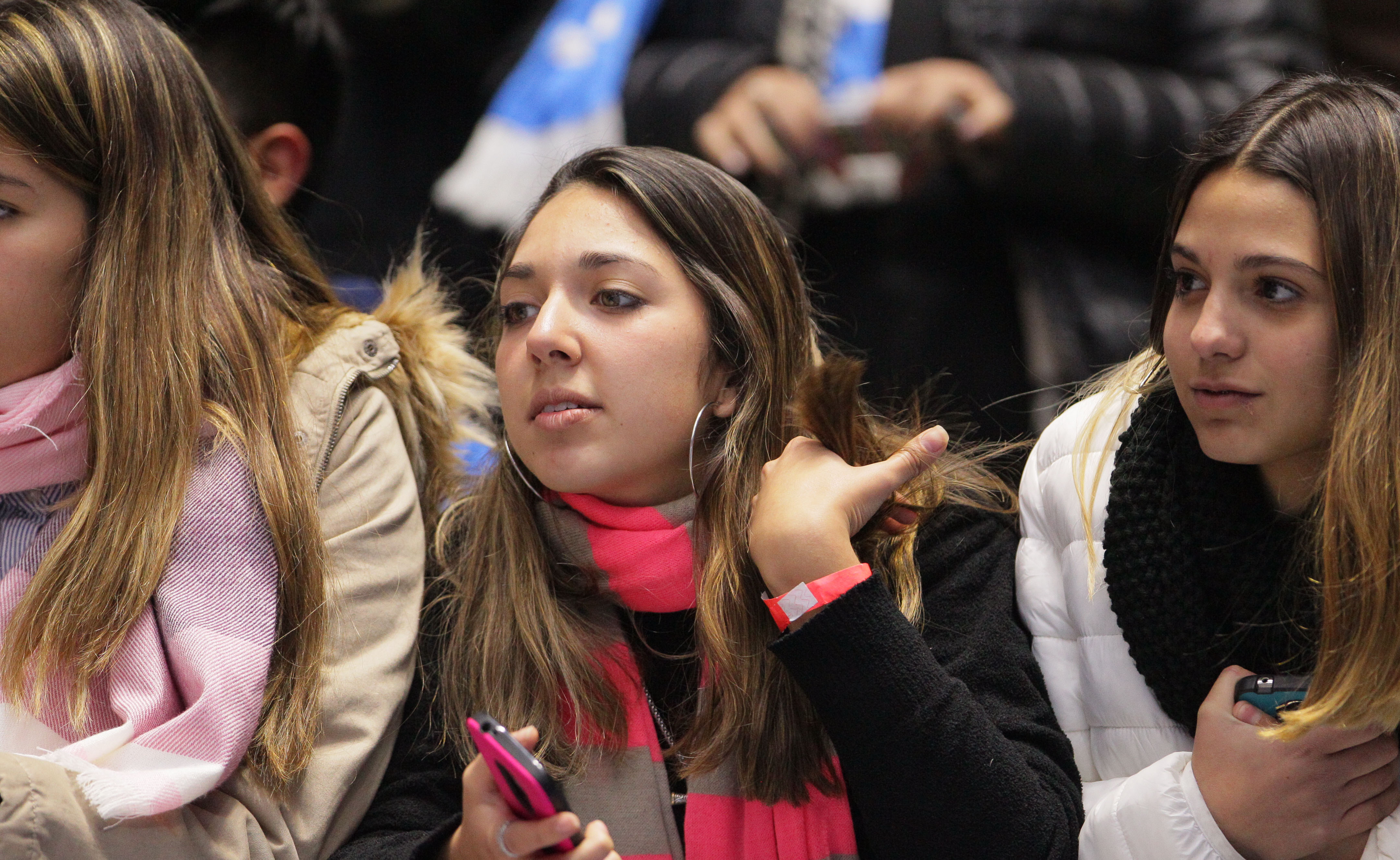 观众席上的粉丝