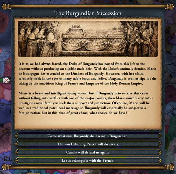 欧陆风云4 5.5开发日志 裂颅重做 勃艮第倒车