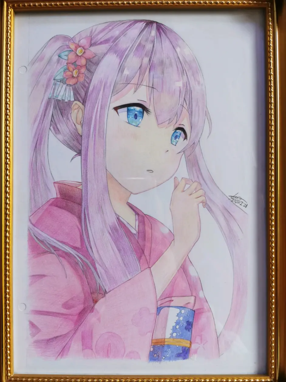 彩铅埃罗芒阿老师